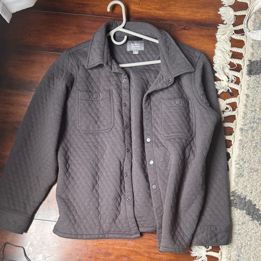 Men's Quilted Gray Jacket
